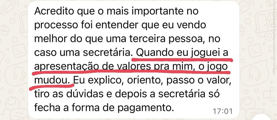 Depoimento: Quando eu joguei a apresentação de valores pra mim, o jogo mudou